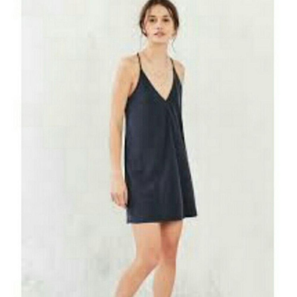 Silence + Noise Mini Dress in Medium in green